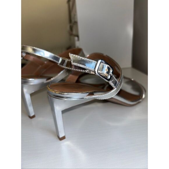 Aquatalia Rosetta Patent Slingback Sandals metallic size 9 - Picture 11 of 13